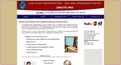 Desktop Screenshot of livescanfingerprintsanjose.com